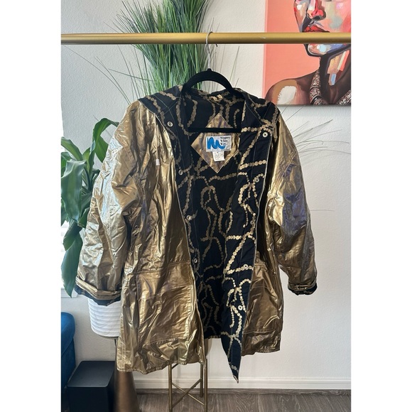 Vintage Slippery When Wet Gold Raincoat - Size Medium - Picture 9 of 12